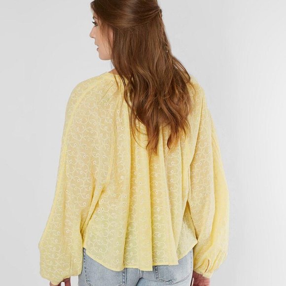 Free People Down from the Clouds Peasant Top, M - Picture 6 of 8